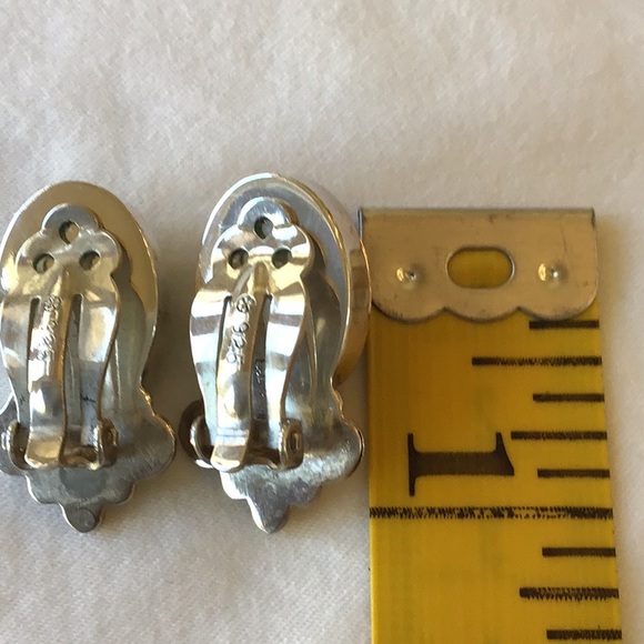 🌵Black Onyx Vintage 925 Earrings🌵 - Picture 3 of 5